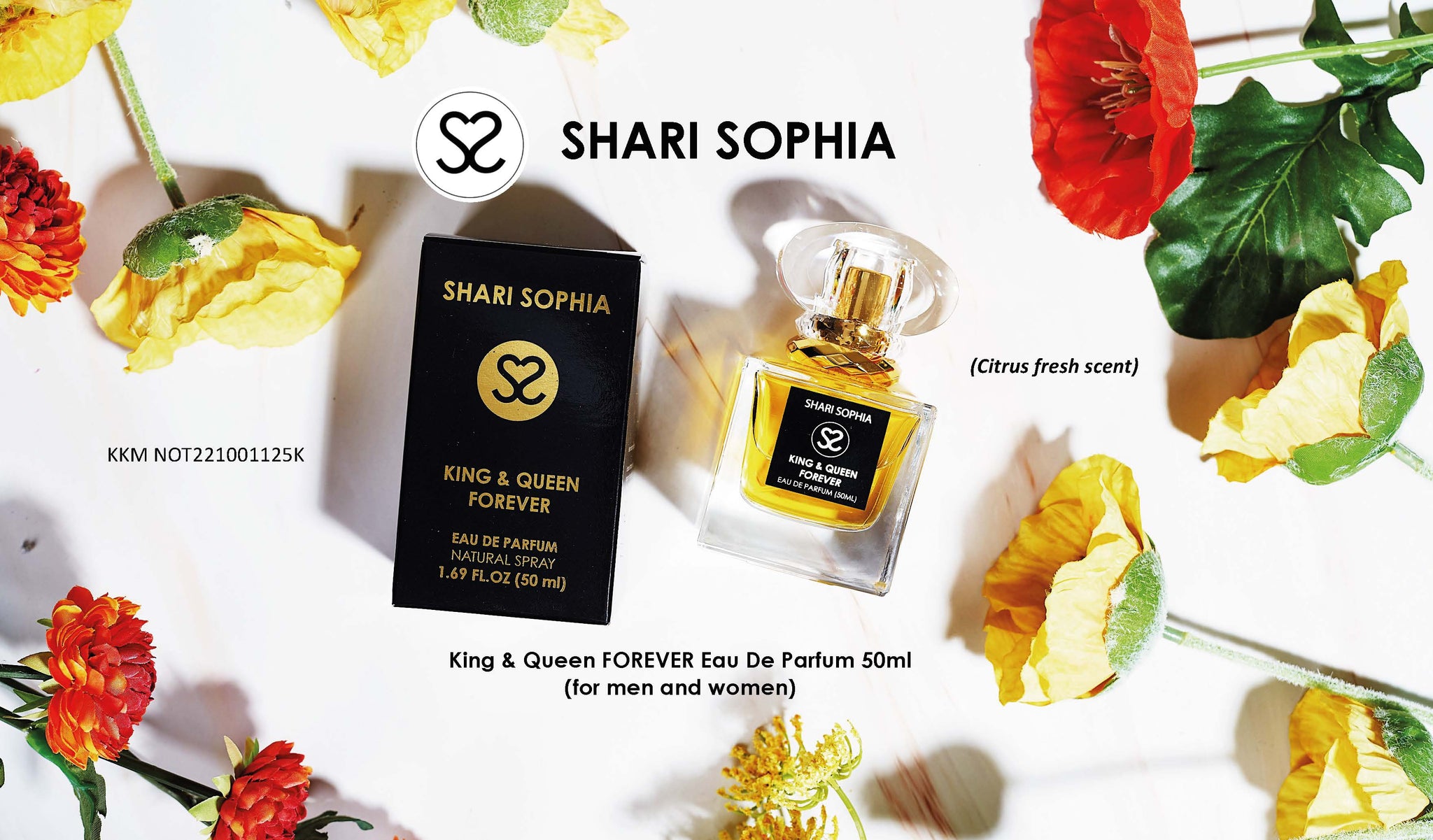 SHARI SOPHIA KING & QUEEN FOREVER PERFUME FOR MEN AND WOMEN EDP 50ML